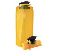 Vapur Antibotella flexible y plegable de boca ancha con mosquetón desmontable, 652.0 g, caléndula, paquete de 1