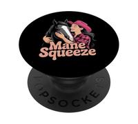 Vaquera Amante Del Caballo Rodeo Occidental Rancho Equitación PopSockets PopGrip Adhesivo