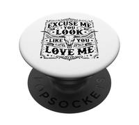 Vaquera Graciosa Te Ves como si me amas PopSockets PopGrip Adhesivo