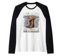 Vaquera Negra Rodeo Occidental melanina Historia Negra Texas Camiseta Manga Raglan