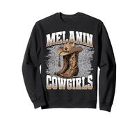 Vaquera Negra Rodeo Occidental melanina Historia Negra Texas Sudadera