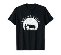 Vaquero domando a un Caballo Salvaje Oeste Vida Camiseta