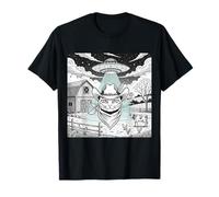 Vaquero Gato Alien Secuestro Desierto Aventura Diversión Camiseta