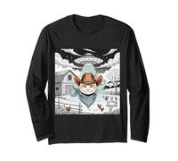 Vaquero Gato Alien Secuestro Desierto Aventura Diversión Manga Larga