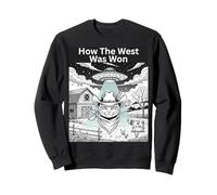 Vaquero Gato Alien Secuestro Desierto Aventura Diversión Sudadera