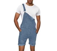 Vaquero Hombre Skinny - Tendencia De Moda para S Pantalones Cortos De Mezclilla con Mochila Pantalones Cortos De Mezclilla con Borde Pantalones Vaqueros Casuales (Blue M)