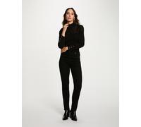 Vaquero slim con tachuelas negro mujer 38