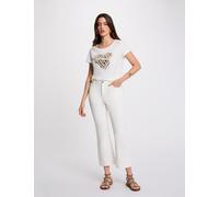 Vaquero slim crop blanco mujer 38