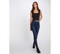 Vaquero slim talle alto estilo corto vaquero en bruto mujer 36