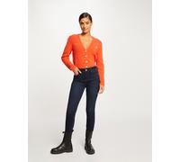 Vaquero slim talle alto vaquero en bruto mujer 34