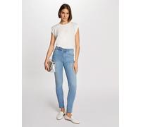 Vaquero slim talle estándar denim descolorido mujer 36