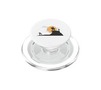 Vaquero Solitario Frente a la Luna del Desierto PopSockets PopGrip para MagSafe