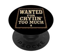 Vaquero Triste Vaquero Occidental Emo Country Music Fan Alt Country PopSockets PopGrip Adhesivo