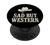 Vaquero Triste Vaquero Occidental Emo Country Music Fan Alt Country PopSockets PopGrip Adhesivo