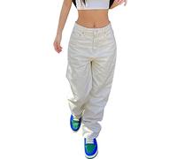 Vaqueros Anchos Mujer Pantalón Vaquero Mujer Pantalones Elasticos Leggins Mono para Acampanados Pantalon Cintura Elastica Chaleco Denim Jeans Push Up Trabajo De 5XL Ancho Tallas Grandes Negro