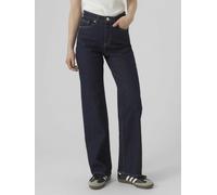 Vaqueros anchos, talle alto Mujer Talla 28 Longitud 30. Color Azul