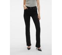 VERO MODA Vmflash Mr Flared Jeans Li140 Ga Noos Vaqueros Acampanados, Negro, XS / 34L para Mujer