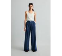 Vaqueros con pliegues anchos Dark Blue 27/32