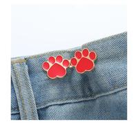 Vaqueros de cintura ajustable con diseño garra gatito, extraíbles, sin necesidad clavos, accesorios ropa ajustados(Red)