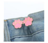 Vaqueros de cintura ajustable con diseño garra gatito, extraíbles, sin necesidad clavos, accesorios ropa ajustados(Pink)