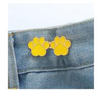 Vaqueros de cintura ajustable con diseño garra gatito, extraíbles, sin necesidad clavos, accesorios ropa ajustados(Yellow)