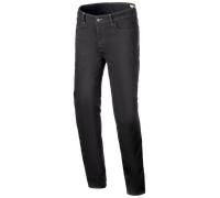 Alpinestars Cult-8 Stretch Denim Pantalones textiles de motocicleta, negro, tamaño 38 para Hombres