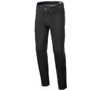 Alpinestars Radium V2 Denim Pantalones textiles de motocicleta, negro, tamaño 38