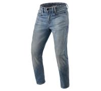 Revit Detroit 3 Tapered Vaqueros de moto, Azul claro, Talla 30/34