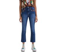 Vaqueros de mujer Desigual Jerry Flare con bordado XS