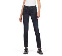 Vaqueros de mujer G-Star, rectos, midge mid rectos para mujer, azul oscuro, W...