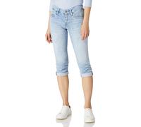 Vaqueros de mujer Mavi Capri Alma Low-rise, Straight Lt Sporty Blue, W25