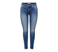 ONLY ONLBLUSH Mid SK ANK RW DNM REA1319 Noos Jeans, Medium Blue Denim, L para Mujer