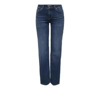 ONLY Straight fit Jeans ONLBLUSH Mid Waist Straight Fit Jeans Dark Blue Denim L 32 Dark Blue Denim