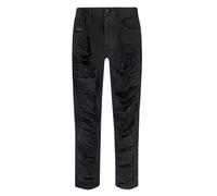 Vaqueros Diesel para mujer negros con agujeros W27