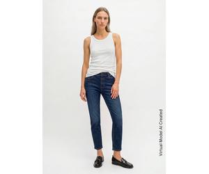 Vaqueros modelo Theda boyfriend Commercial Dark Blue Wash 32/32