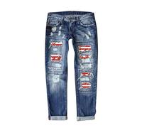 Vaqueros Mujer Anchos Verano Ajustado Pantalones De Mezclilla Legging para El Uso Diario Algodón Holgados