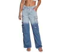 Vaqueros Mujer Elasticos Anchos Vaqueros de Mujer Tiro con Pierna Ancha y Múltiples Bolsillos para un Estilo Casual y Elegante en Tu Vida Diaria (Blue, XXL)