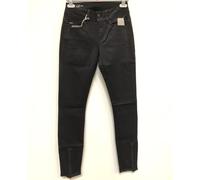 Vaqueros mujer G-Star Teens Lynn Lunar mid skinny zip raw negro W26 L32