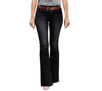 Vaqueros Mujer Pantalones De Campana Cintura Alta Jeans Flare Bootcut Slim Fit Retro Tallas Grandes con Bolsillos Elasticos Anchos Holgados Y Cómodos Ligeros Stretch Pierna Recta Jeans