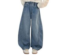 Vaqueros Niña Pantalon Chandal Pierna Ancha Jeans Moda Stretch