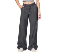 Vaqueros NiñA-Pantalones Deportivos Cargo para NiñAs con CordóN Ajustable En La Cintura, Holgados E Informales, para Adolescentes, con Cintura Alta EláStica Y Pierna Ancha.