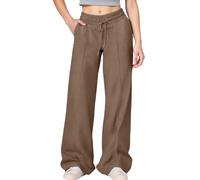 Vaqueros NiñA-Pantalones Deportivos Cargo para NiñAs con CordóN Ajustable En La Cintura, Holgados E Informales, para Adolescentes, con Cintura Alta EláStica Y Pierna Ancha.