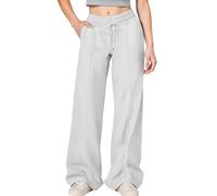 Vaqueros NiñA-Pantalones Deportivos Cargo para NiñAs con CordóN Ajustable En La Cintura, Holgados E Informales, para Adolescentes, con Cintura Alta EláStica Y Pierna Ancha.