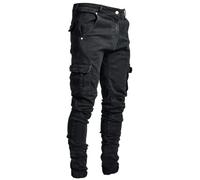 Vaqueros Vaqueros Pitillo con Bolsillo Lateral para Hombre Small Foot - Negro - XL