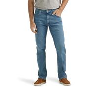 Vaqueros Wrangler Authentics elásticos, clásicos, de 5 Bolsillos, para Hombre - Azul - 34W x 31L