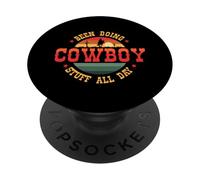 Vaqueros y Vaqueras o Estado Haciendo Cosas de Vaquero Todo el día PopSockets PopGrip Adhesivo