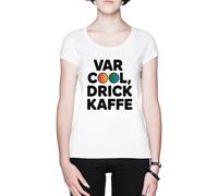 VAR Cool Drick Kaffe Blanca Mujer Camiseta White Women's T-Shirt tee