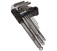 VAR JGO.Llaves Allen DE L(9UNI) 1,5 A 10 MM. Herramientas Ciclismo, Adultos Unisex, Multicolor(Multicolor), Talla Única