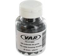 VAR Tope Funda 100 Ud - 5mm Plástico/Negro