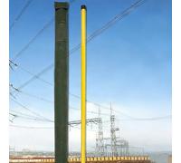 Vara De Medición Altura, Poste Rango Topográfico Retráctil Alta Resistencia Para Inspecciones Líneas Eléctricas/reparación Cables, Equipo Portátil(Yellow,L 26.2ft/8m)